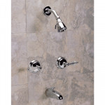 Crystal- 2 Handle Shower & Tub Faucet