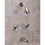 Cross Handle- 2 Handle Shower & Tub Faucet