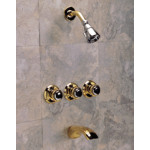 Rope Ring- 3 Handle Shower & Tub Faucet