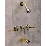 Cleopatra- 3 Handle Shower & Tub Faucet