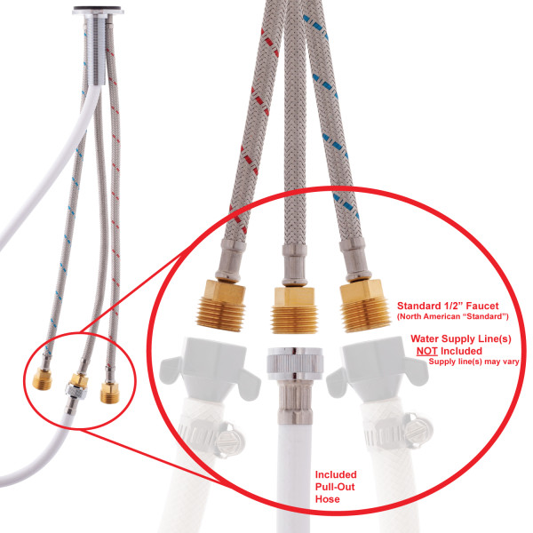 Trinidad- Head / Shower Combo Faucet - Classic Sprayer