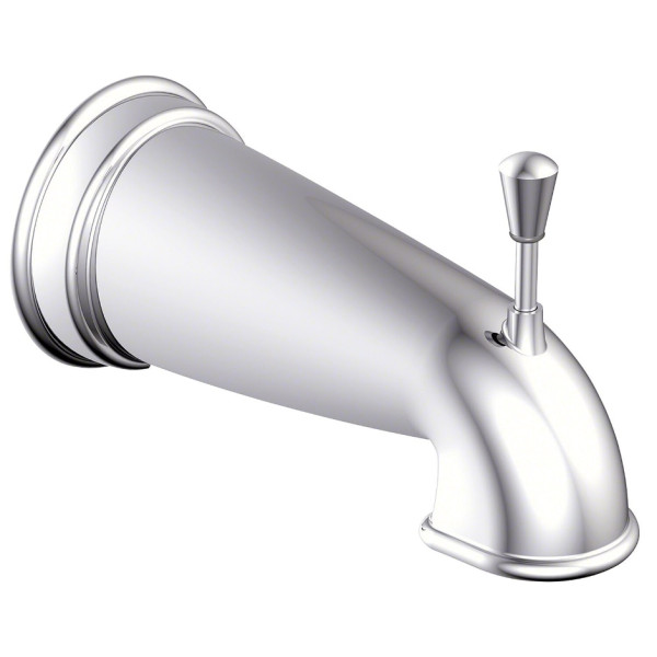 5 7/8" Wall Mount Tub Spout with Diverter