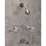 Gray Marble- 2 Handle Shower & Tub Faucet