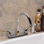 Cleopatra- 2 Handle Kitchen Faucet with Sprayer