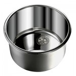 Cylinder (13 3/8" Ø) Stainless Steel Sink